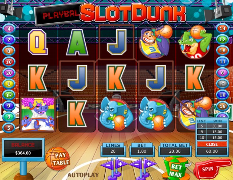 Slot Dunk Spielautomat